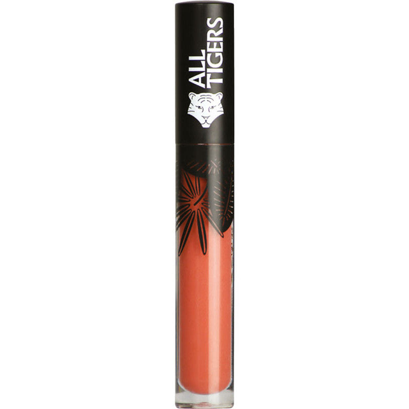 All Tigers, Natural & Vegan, Natural, Mat, Luciu de buze, 682, Îndrăznește să stai, 8 ml - Olmarkt