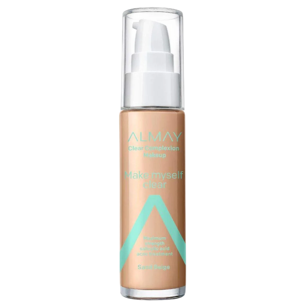Almay, Clear Complexion, Acid salicilic, Fond de ten lichid, 600, Bej nisip, 30 ml