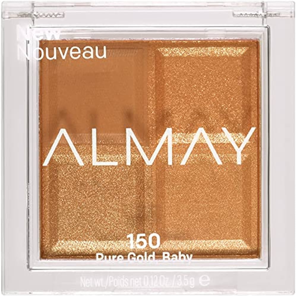 Almay, Shadow Quad, Paletă de farduri de ochi, 150, Aur pur, 4 nuanțe, 3.5 g