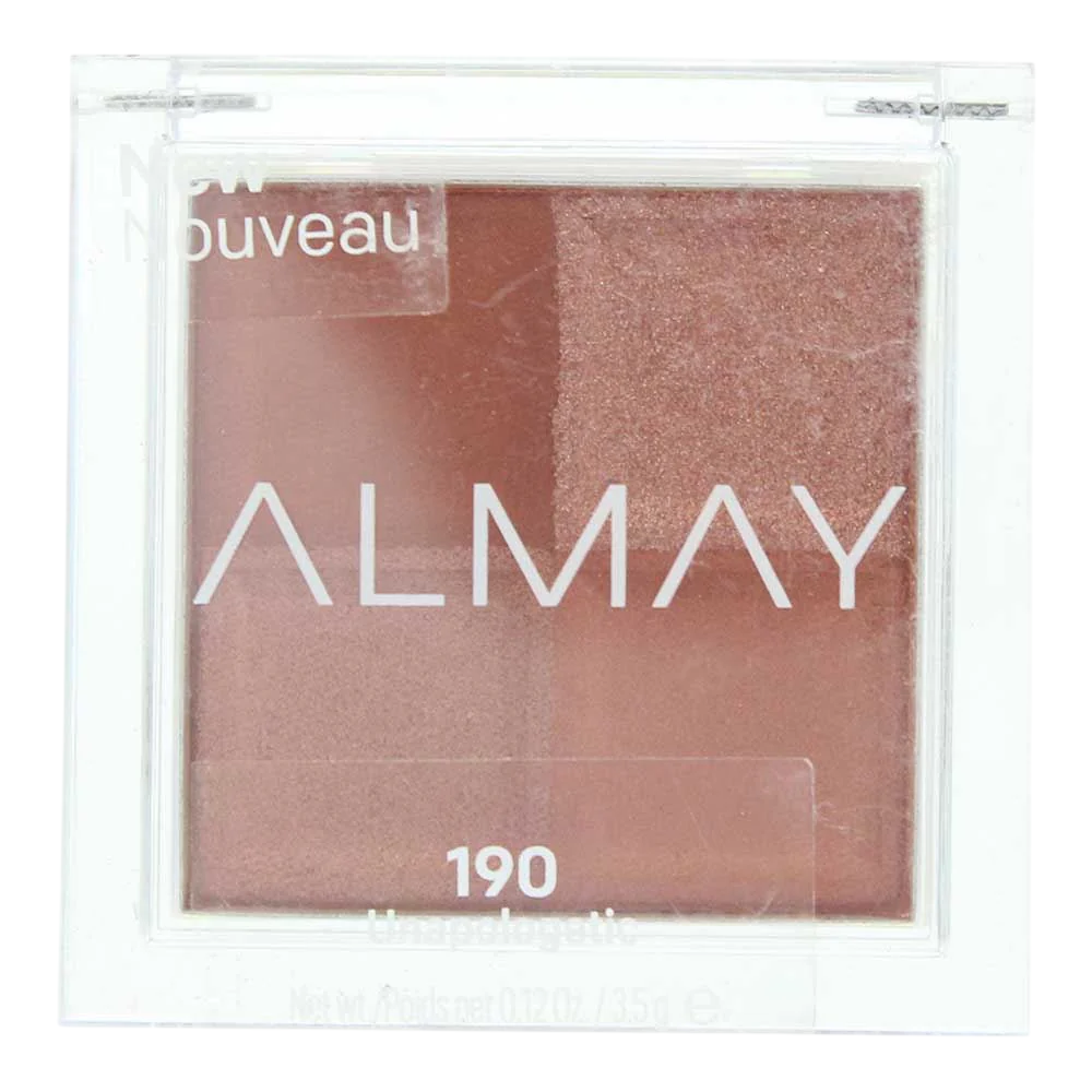 Almay, Shadow Quad, Paletă de farduri de ochi, 190, Neînfricat, 4 nuanțe, 3.5 g