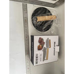 Presa Manuala pentru Carne, Flippy, din Aliaj de Aluminiu, Maner din Lemn, Presa pentru Burgeri, Usor de Curatat si