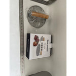 Presa Manuala pentru Carne, Flippy, din Aliaj de Aluminiu, Maner din Lemn, Presa pentru Burgeri, Usor de Curatat si