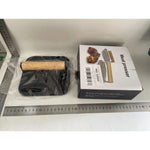 Presa Manuala pentru Carne, Flippy, din Aliaj de Aluminiu, Maner din Lemn, Presa pentru Burgeri, Usor de Curatat si
