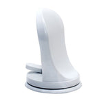 Suport de Picior, Flippy, pentru Baie, cu Ventuza, din PP si PVC, Antiderapant, 11.5 x 15 cm, Alb