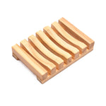 Savoniera, Flippy, din Lemn de Bambus, Scurgere Apa, 11.5 x 8 cm, Natur
