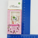 Ambalaje de Carton pentru Martisoare, Flippy, Set 200 Bucati, Cutii Brosa, Model Floral, Roz deschis