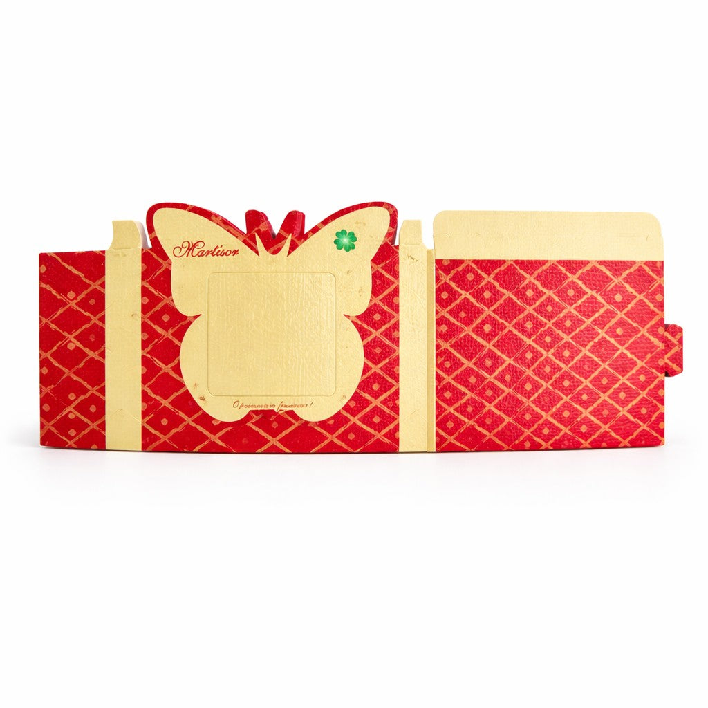 Ambalaje de Carton pentru Martisoare, Flippy, Set 200 Bucati, Cutii pentru Brose Martisor, Model Fluture, 10 x 5 cm,