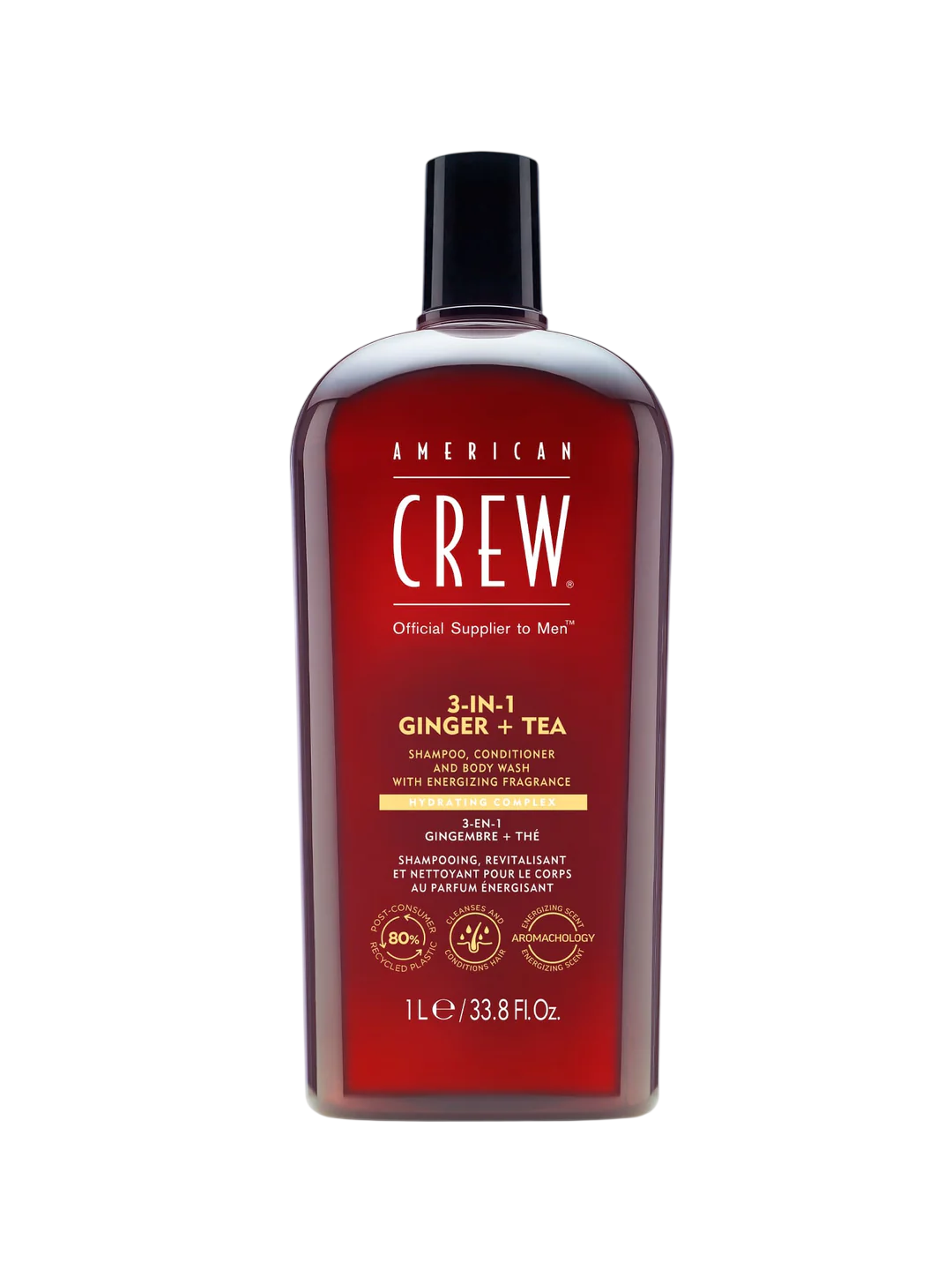 American Crew, 3-In-1, Șampon pentru păr, balsam & gel de duș 3-în-1, Revitalizare, 250 ml