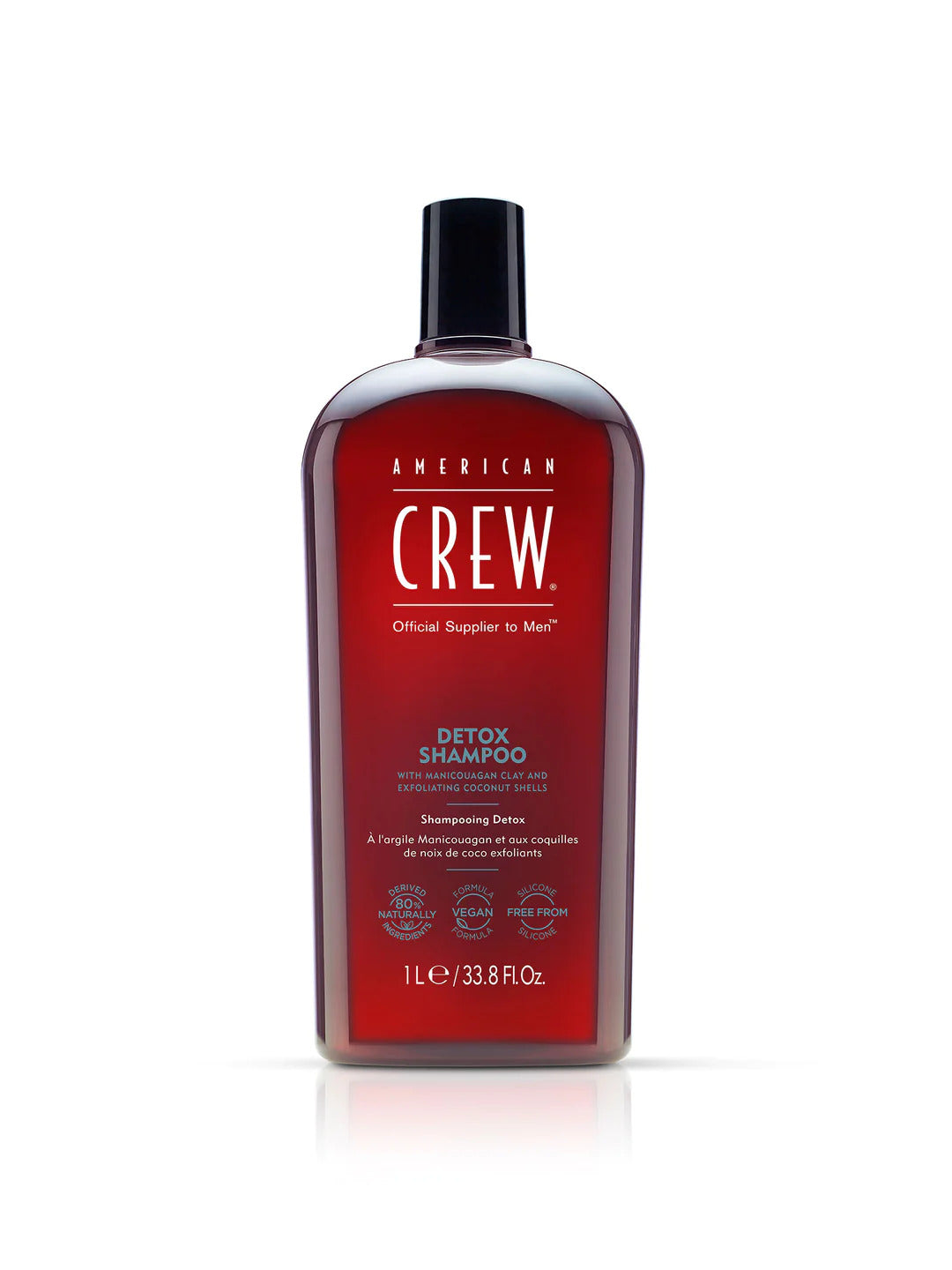American Crew, Detox, Vegan, Șampon pentru păr, Pentru reglarea sebumului excesiv, 1000 ml - Olmarkt