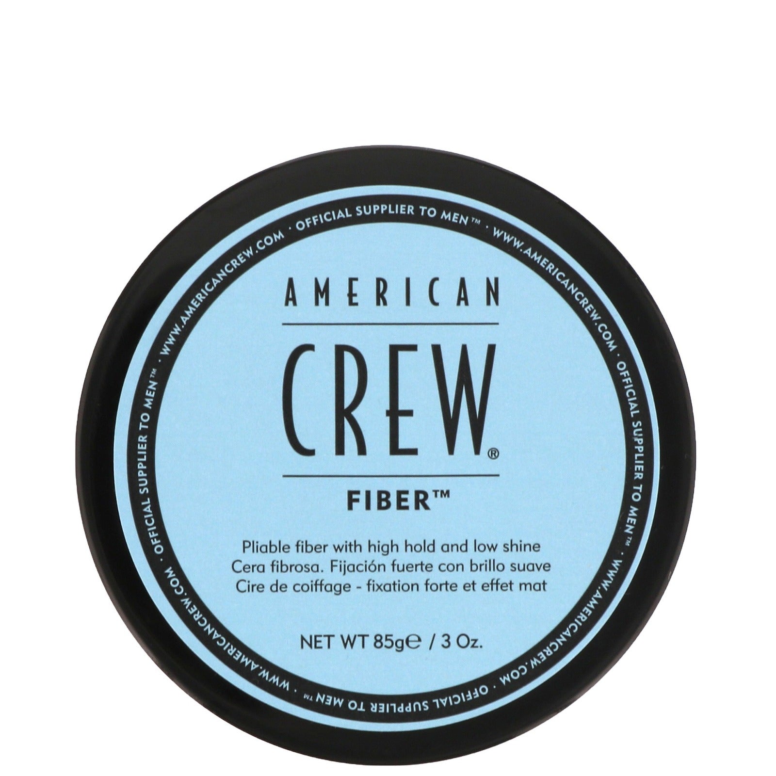 American Crew, Fiber, Fără alcool, Pomadă pentru coafat, Modelare, Strângere puternică, 85 g