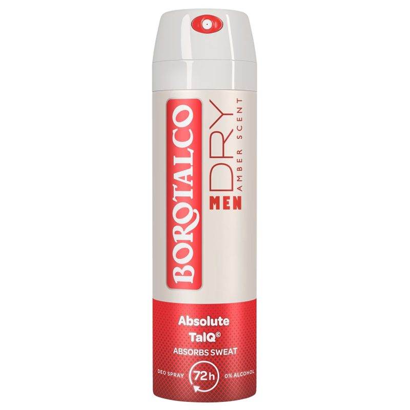 Antiperspirant Deodorant, Borotalco, 150 ml Men Dry Amber Scent
