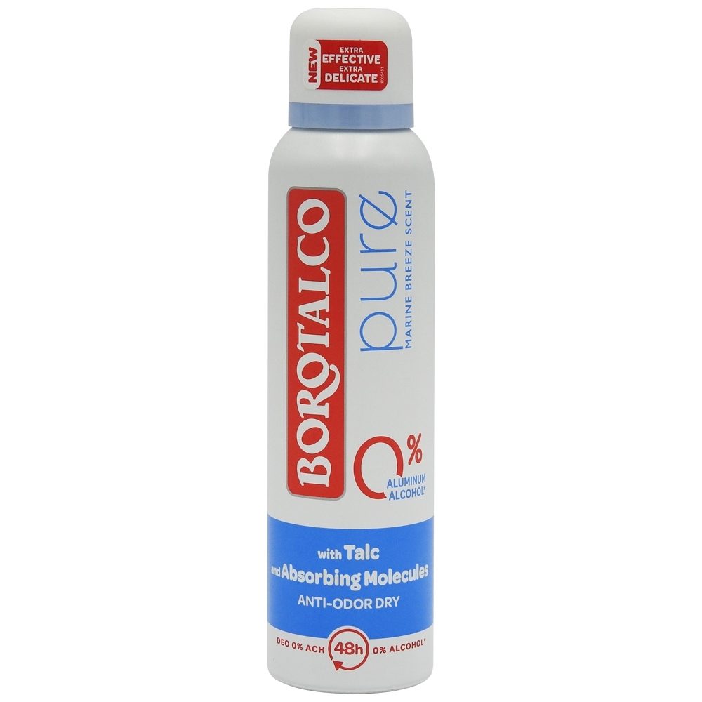 Antiperspirant Deodorant, Borotalco, 150 ml Pure Natural Freshness