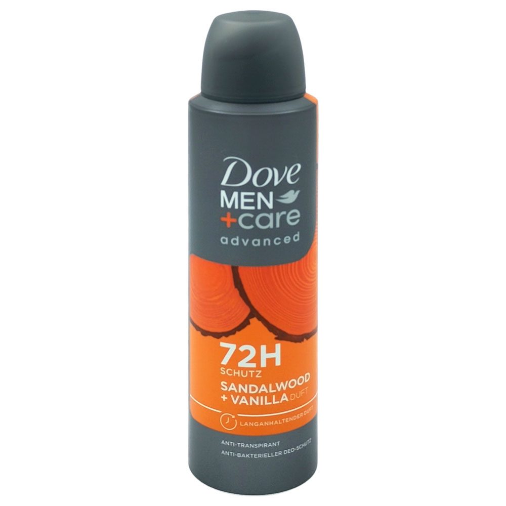 Antiperspirant Deodorant, Dove, 150 ml Men Advanced Care Sandalwood Vanilla