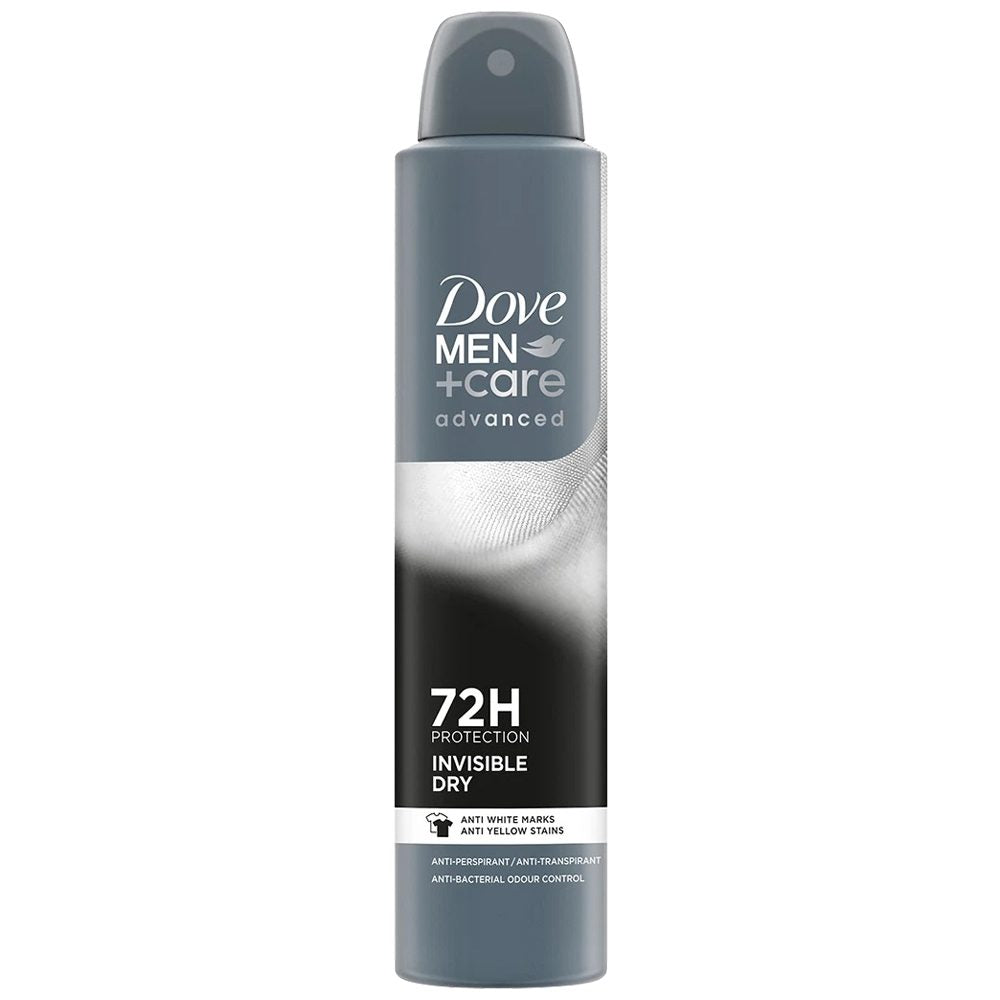 Antiperspirant Deodorant, Dove, 200 ml Advanced Men Invisible Dry 72H