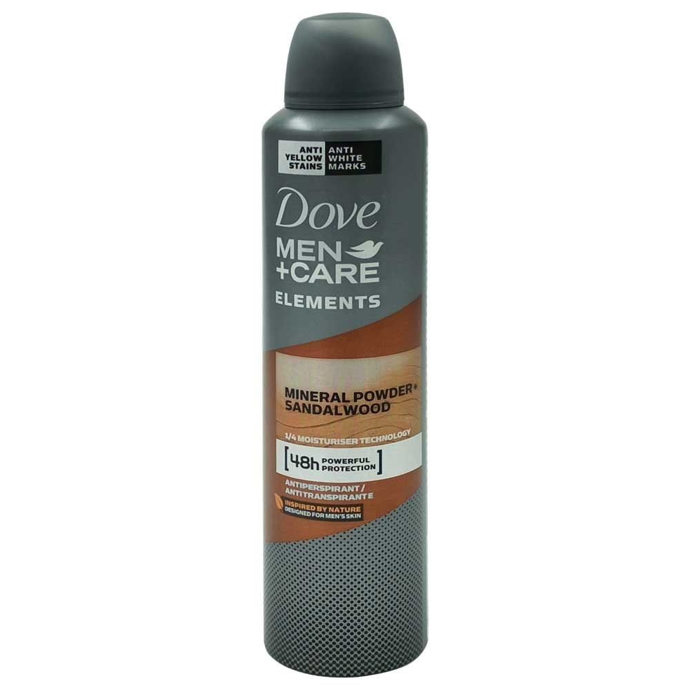 Antiperspirant Deodorant, Dove, 250 ml Men Care Mineral Powder Sandalwood