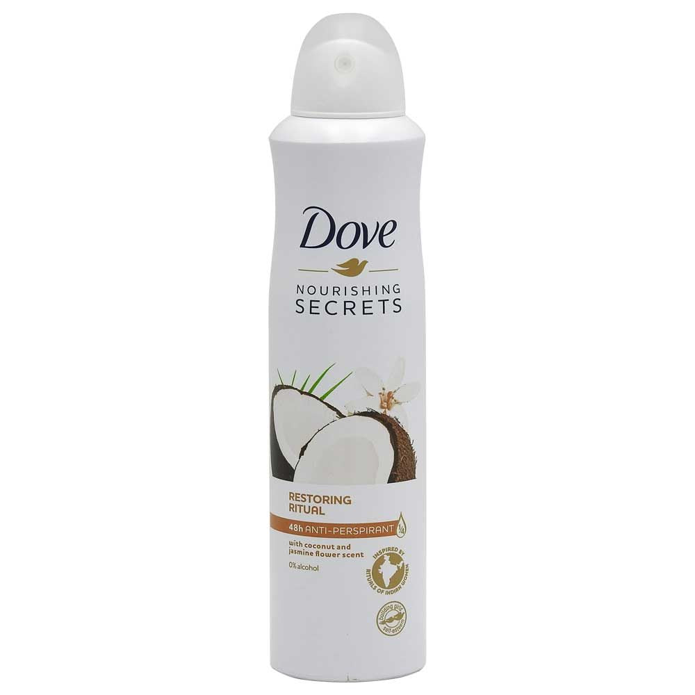 Antiperspirant Deodorant, Dove, 250 ml Restoring Ritual Coconut