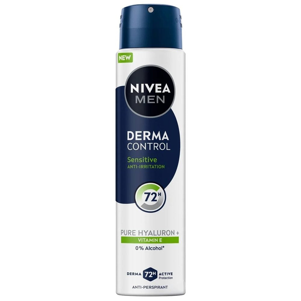 Antiperspirant Deodorant, Nivea, 200 ml Men Derma Control Sensitive