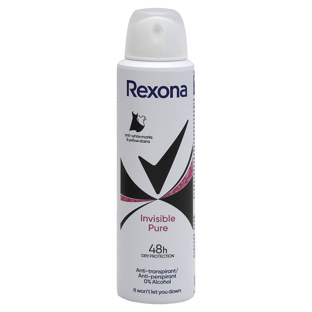 Antiperspirant Deodorant, Rexona, 150 ml Clear Pure Inv Bw