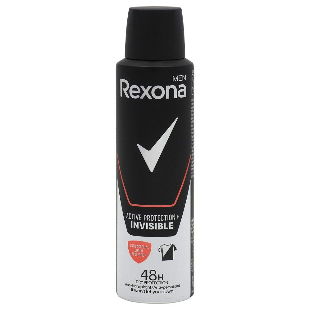 Antiperspirant Deodorant, Rexona, 150 ml Men Invisible Active