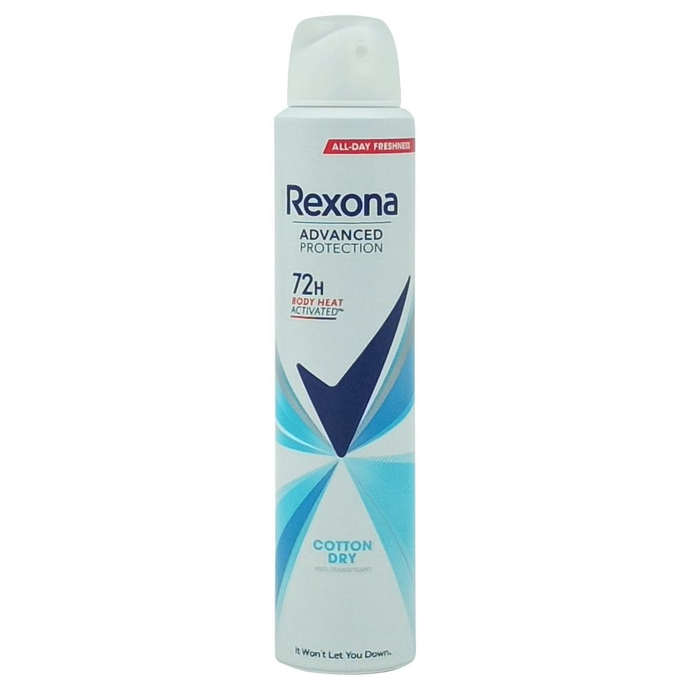 Antiperspirant Deodorant, Rexona, 200 ml Advanced Protection Cotton Dry