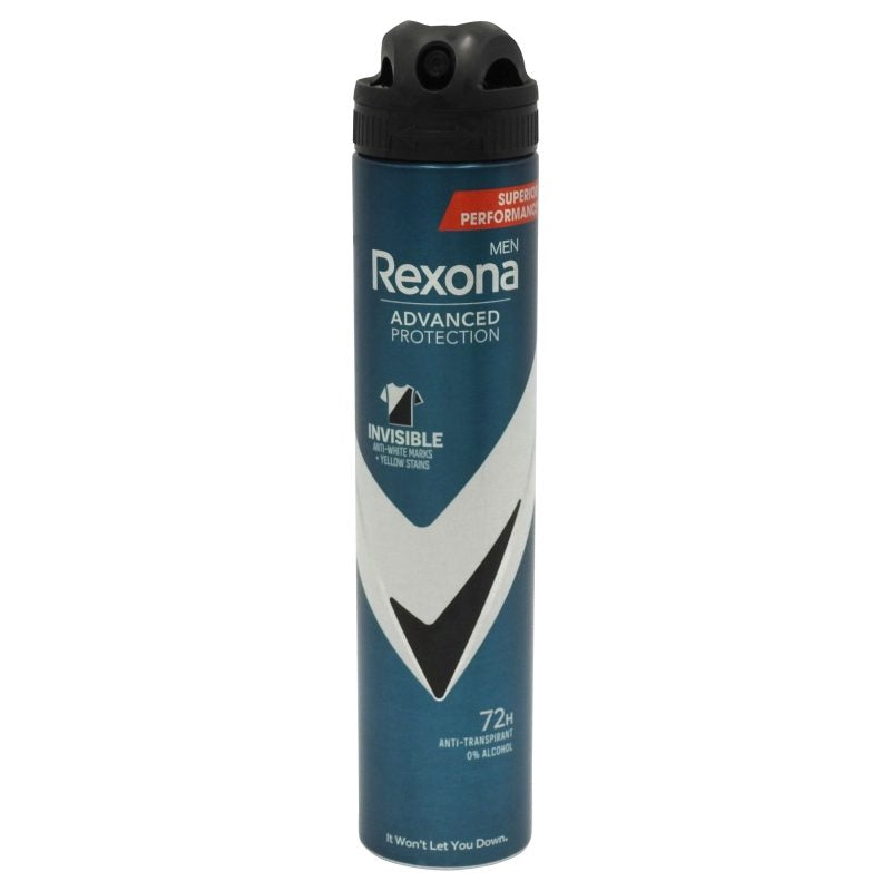 Antiperspirant Deodorant, Rexona, 200 ml Men Advanced Protection Invisible 72H