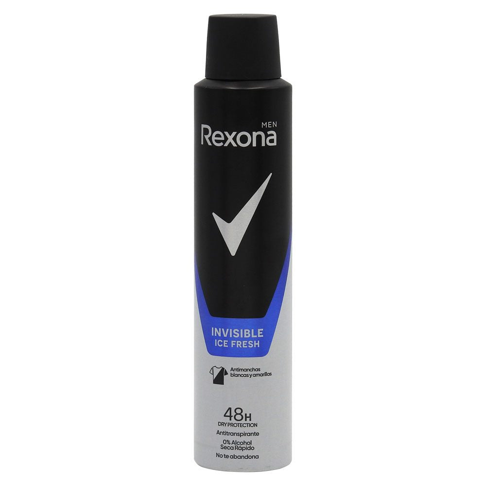 Antiperspirant Deodorant, Rexona, 200 ml Men Invisible Ice Fresh