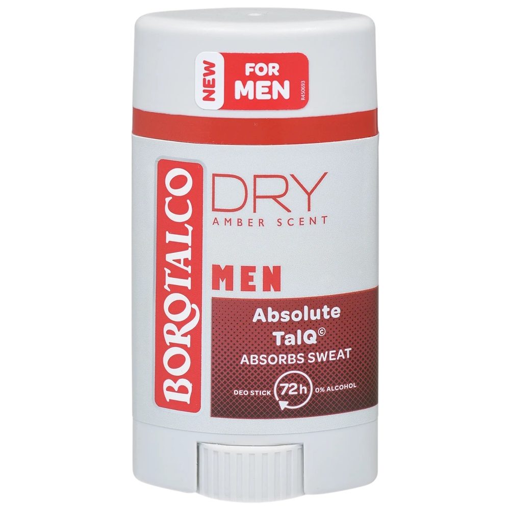 Antiperspirant Stick, Borotalco, 40 ml Men Dry Amber Scent