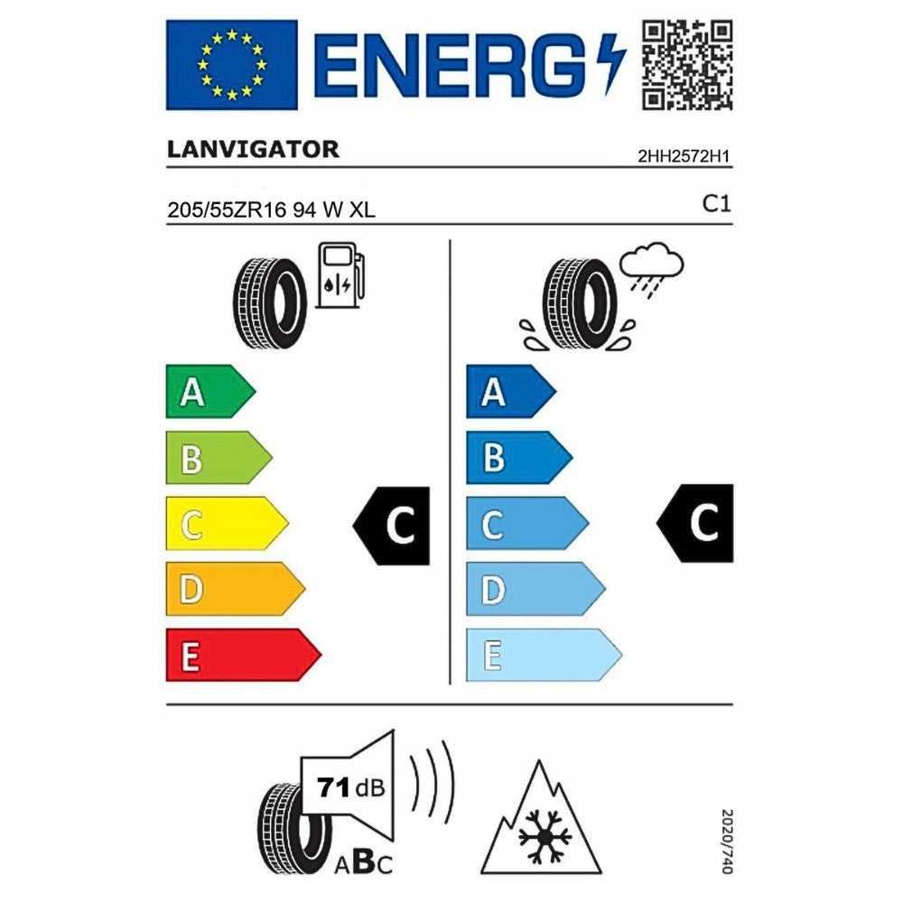 Anvelopa All Season LANVIGATOR CATCHFORS A/S II 205/55 R16 94W XL, Aderenta Sporita pe Zapada si Umed, Confort si