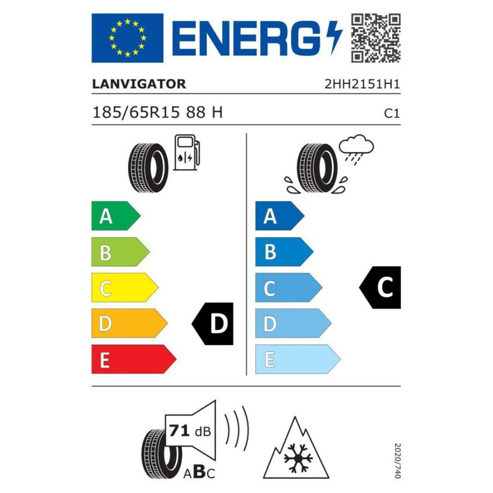 Anvelopa Iarna HP LANVIGATOR 185/65R15 88H, Aderenta Sporita pe Zapada si Umed, Confort si Durabilitate