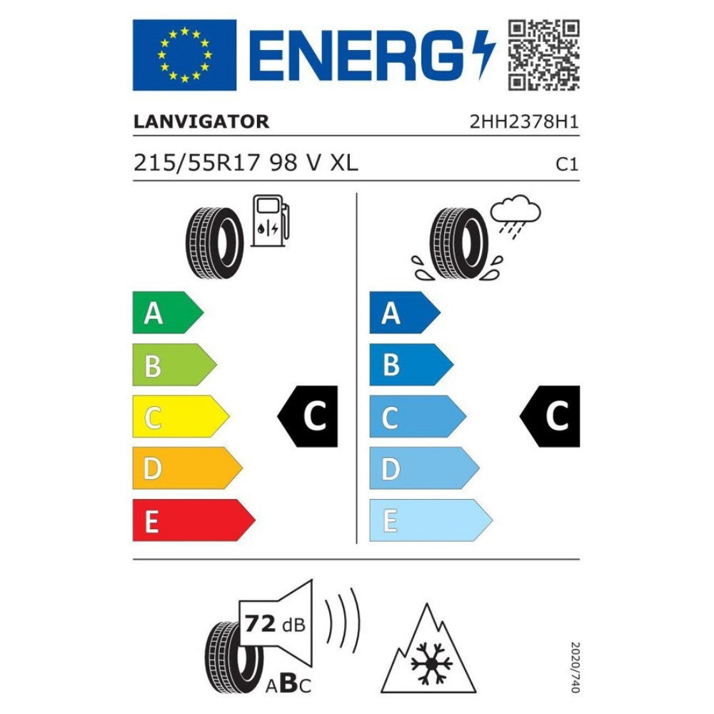 Anvelopa Iarna UHP LANVIGATOR 215/55R17 98V XL, Aderenta Sporita pe Zapada si Umed, Confort si Durabilitate