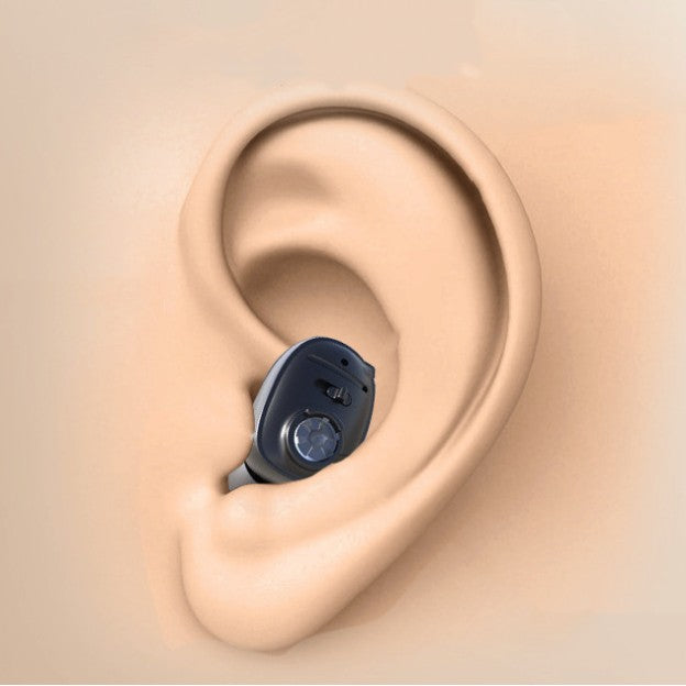 Aparat Auditiv Intraauricular In-Ear, Flippy, Amplificator de sunet pentru Auz, Minuscul Design Nou, 14 x 10 x 3.8 cm,