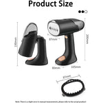 Aparat de Calcat Vertical Portabil cu Abur, Flippy, Putere 1500W, Rezervor Detasabil de 138ml, Priza, Functie Anti
