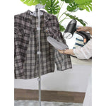 Aparat de Calcat Vertical Portabil cu Abur, Flippy, Putere 1500W, Rezervor Detasabil de 138ml, Priza, Functie Anti