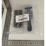 Aparat de Ras Manual, Flippy, din Otel Inoxidabil, Suport Lama + 10 Capete de Schimb Incluse, Cutie pentru Lame, Negru