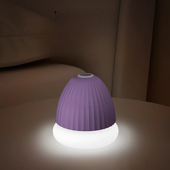Aparat de Scame 2 in 1, Flippy, Curatare Haine si Lampa de Veghe, 3 Trepte, Incarcare Tip C, 4 W, 9 x 10 cm, Mov