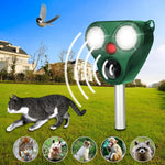 Aparat Solar LED cu Ultrasunete, Flippy, Repelent pentru Animale Mari si Mici, Lumina Rosie si Alba, Anti Rozatoare,