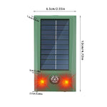 Aparat Solar LED cu Ultrasunete, Flippy, Repelent pentru Animale Mari si Mici, Lumina Rosie si Alba, Anti Rozatoare,