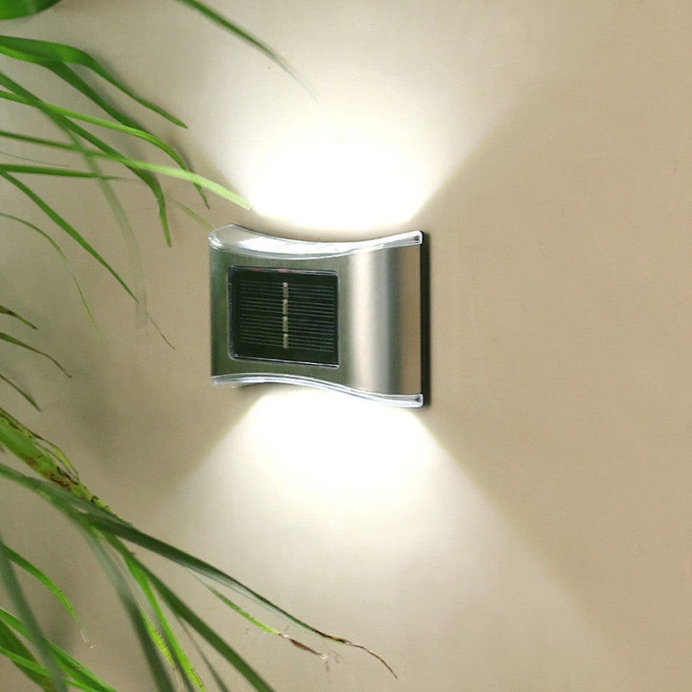 Aplica solara LED pentru Gradina, Flippy, Set 4 Bucati, ABS/Policarbonat, IP65, 6 LED-uri, pentru perete, trepte,