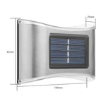 Aplica solara LED pentru Gradina, Flippy, Set 4 Bucati, ABS/Policarbonat, IP65, 6 LED-uri, pentru perete, trepte,