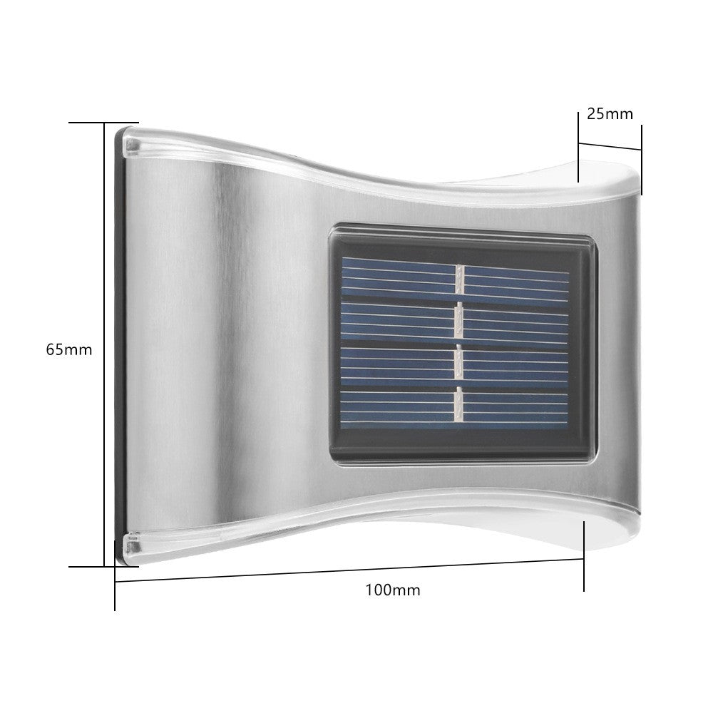 Aplica solara LED pentru Gradina, Flippy, Set 4 Bucati, ABS/Policarbonat, IP65, 6 LED-uri, pentru perete, trepte,