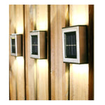 Aplica solara LED pentru Gradina, Flippy, Set 2 Bucati, ABS/Policarbonat, rezistenta la apa IP65, pentru trepte,