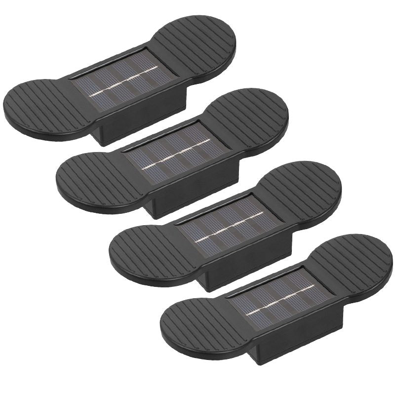 Aplica solara LED, Flippy, Set 4 Bucati, ABS/Policarbonat, rezistenta la apa IP65, 2 LED-uri SMD, pentru perete, scari,