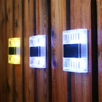 Aplica solara LED pentru Gradina, Flippy, Set 4 Bucati, ABS/Policarbonat, Rezistenta la apa IP65, pentru perete, 1.2V,