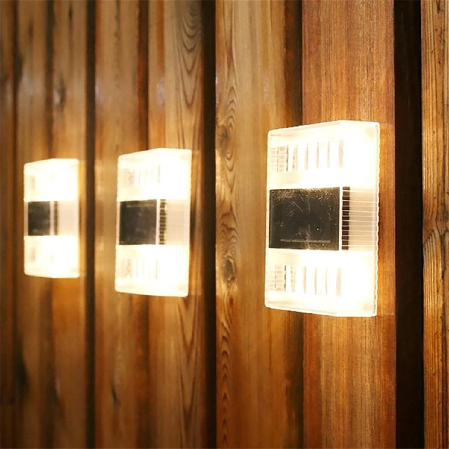 Aplica solara LED pentru Gradina, Flippy, Set 4 Bucati, ABS/Policarbonat, Rezistenta la apa IP65, pentru perete, 1.2V,