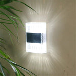 Aplica solara LED pentru Gradina, Flippy, Set 4 Bucati, ABS/Policarbonat, Rezistenta la apa IP65, pentru perete, 1.2V,