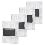 Aplica solara LED pentru Gradina, Flippy, Set 4 Bucati, ABS/Policarbonat, Rezistenta la apa IP65, pentru perete, 1.2V,