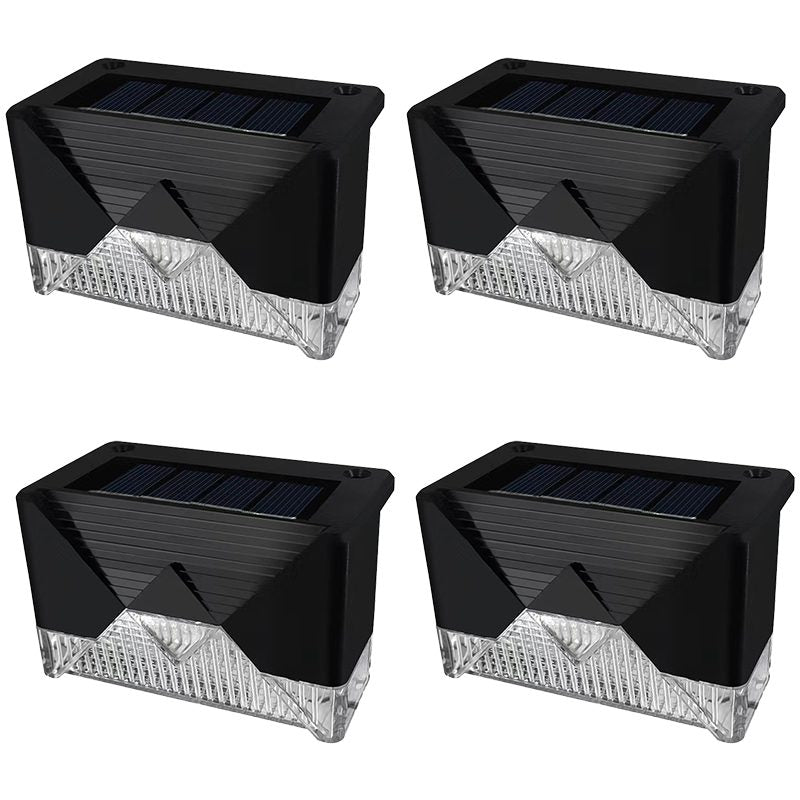 Aplica solara LED pentru Gradina, Flippy, Set 4 Bucati, ABS/Policarbonat, rezistenta la apa IP65, pentru trepte,