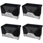 Aplica solara LED pentru Gradina, Flippy, Set 4 Bucati, ABS/Policarbonat, rezistenta la apa IP65, pentru trepte,