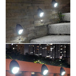 Aplica solara LED pentru perete Flippy, in forma ovala, 10 LED-uri, lumina puternica, IP65, 12 x 7.5 cm, 1.2 V, 300