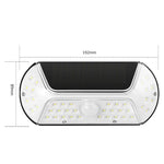 Aplica solara LED SMD pentru perete Flippy, cu senzor de miscare, dreptunghiulara, IP44, luminozitate mare 40 LED-uri,